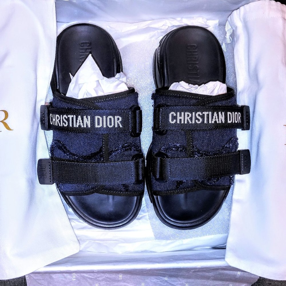 Dior d-wander NWT Camouflage Blue Denim size 8 (38)